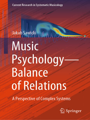 cover image of Music Psychology—Balance of Relations